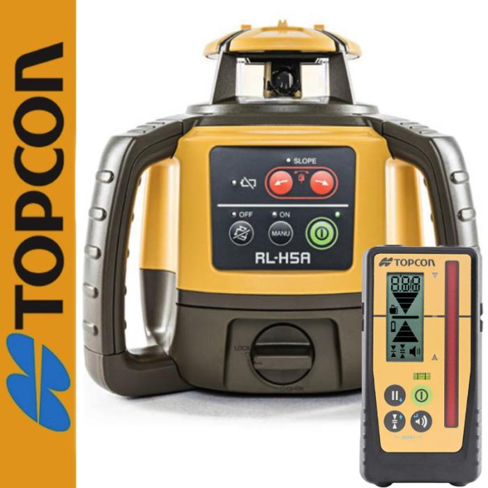 Set - Rotační laser Topcon RL-H5A výsuvný stativ + lat´